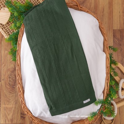 Manta de Linha Luxo - Verde Militar